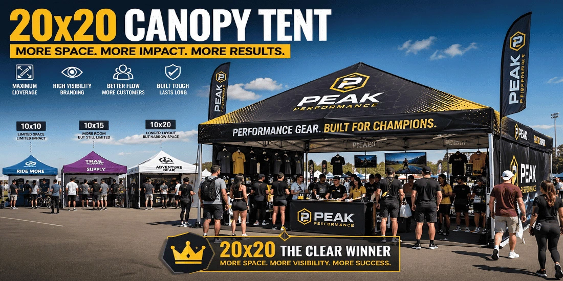 20x20 vs 10x10 Canopy Tent: Which Size Actually Makes Sense?