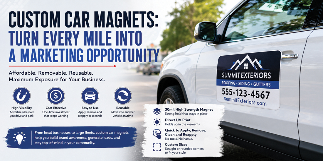 Custom Car Magnets: Turn Every Mile Into a Marketing Opportunity