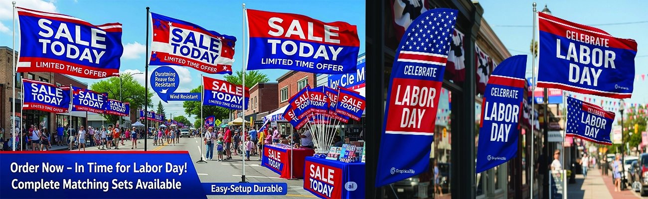 From Streets to Storefronts: How Flags Turn Labor Day Traffic Into Sales