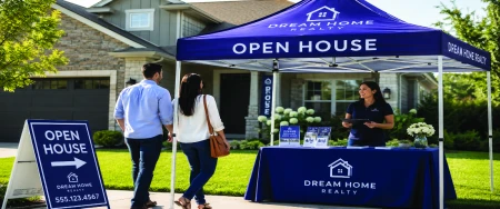 Why Real Estate Agents Are Switching to Custom Canopy Tents for Open Houses