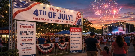 Before the Fireworks Begin, Your Event Banners Have Already Started Working
