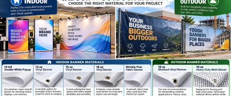 Indoor vs. Outdoor Banners: How to Choose the Right Material