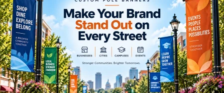 Custom Pole Banners: Make Your Brand Stand Out on Every Street