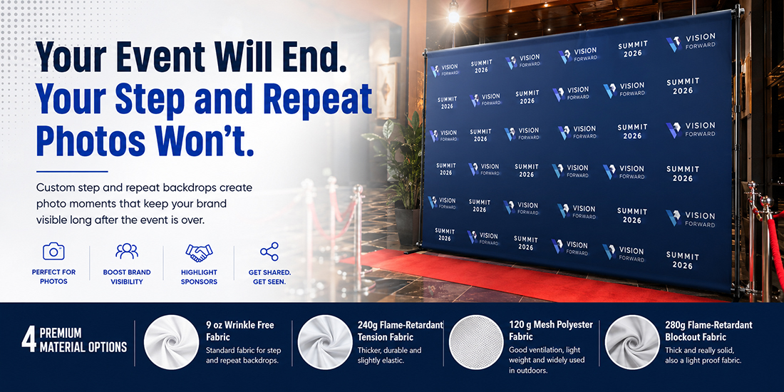 Your Event Will End. Your Step and Repeat Photos Won't.
