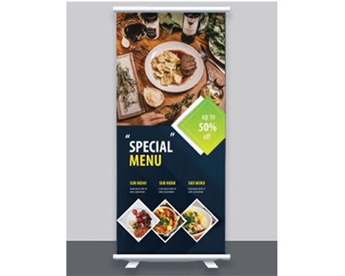 47x81 Economy Retractable Banner Stand 