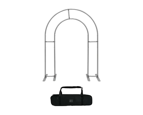 Aluminum frame welcome arch for corporate event entrance