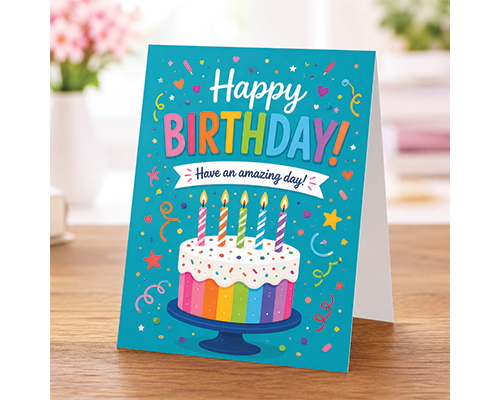 High-quality folded greeting cards for weddings, thank you notes, baby showers, and holiday celebrations.
