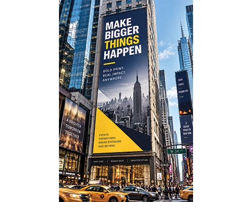 18 Oz Vinyl Banner With Vibrant Printing For Outdoor Advertising