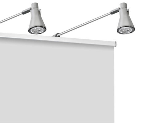 Banner Stand with Lights