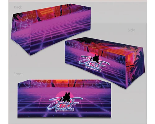 Branded 8 Ft Fitted Table Cover For Events And Expos