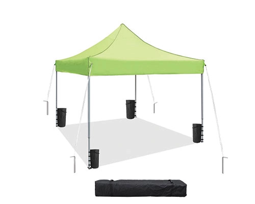 Close-up of 10x10 blank canopy tent waterproof fabric