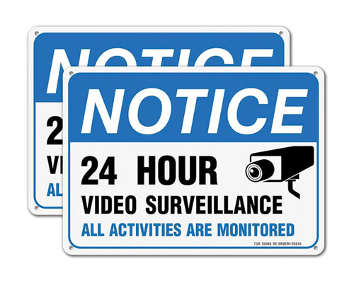 Close-up of aluminum signage with high-resolution print quality