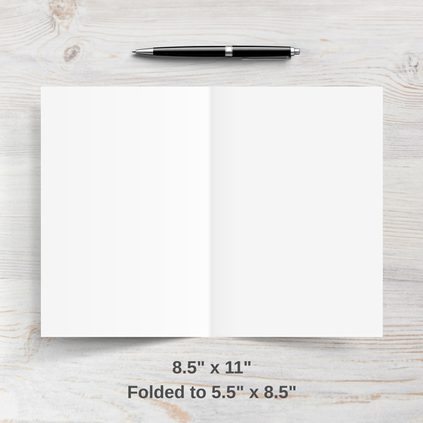 Custom folded greeting cards designed for businesses, events, invitations, and personalized greetings.