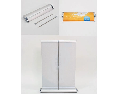 Custom mini banner stand for promotional table setups