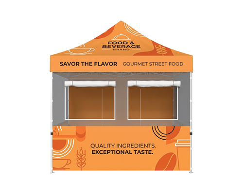 Custom Printed Canopy Food Booth Tent Designed For Food Trucks Popup Kitchens And Festivals