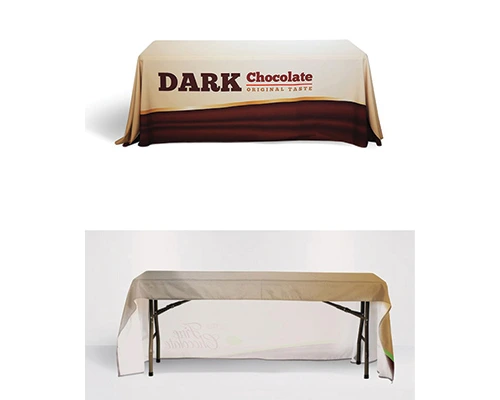 Fulllength 8 Ft Table Cover With Custom Logo Design