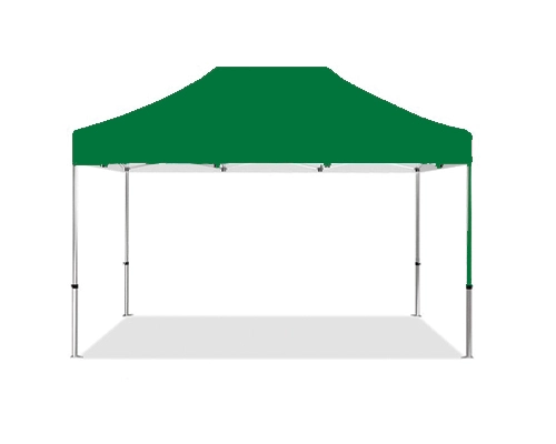 Heavy-duty 10x15 canopy tent frame with plain fabric roof
