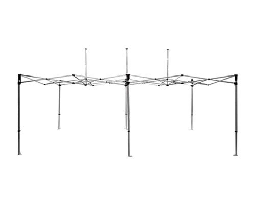 Heavy-duty 10x20 food service canopy tent providing extra workspace for busy festivals, expos, and street markets.