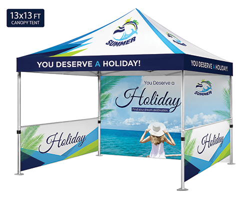 Heavy duty 13x13 pop up canopy tent for outdoor advertising