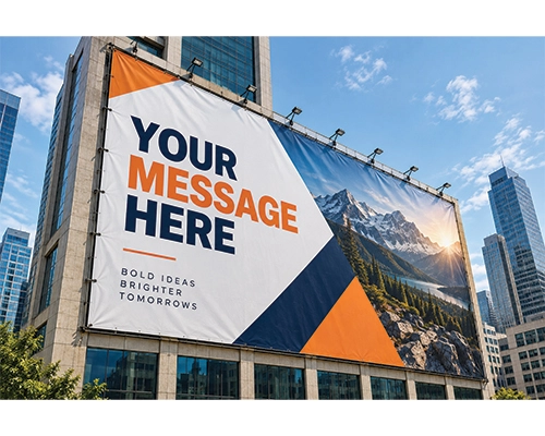 Heavy-duty 18 oz vinyl banner for business promotions and events