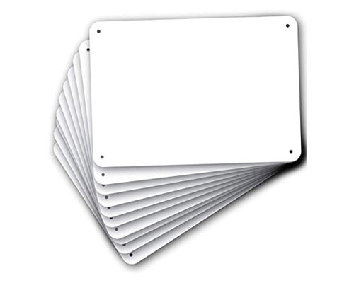 Outdoor aluminum parking sign with bold printed text