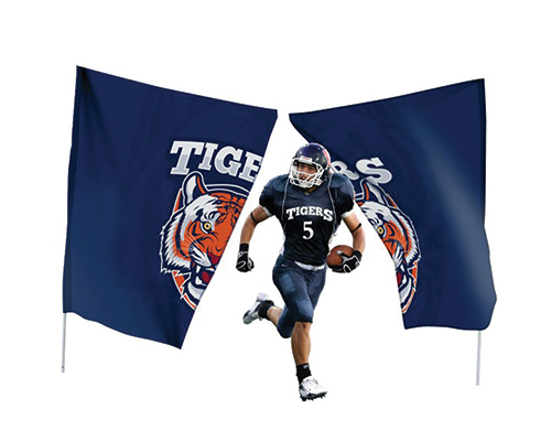 Personalized breakthrough banner for school sports events