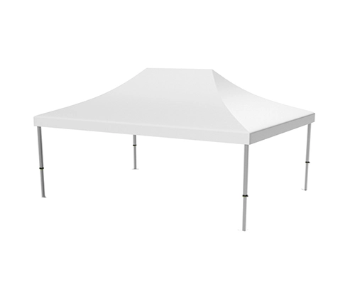 White 10X15 Blank Popup Canopy Tent At Street Market
