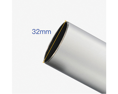 Pre-connected aluminum frame set for custom cylindrical trade show counters.