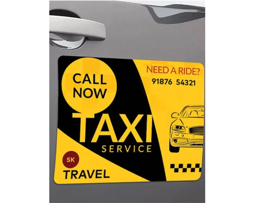 Removable Vehicle Magnet With Fullcolor Print Design
