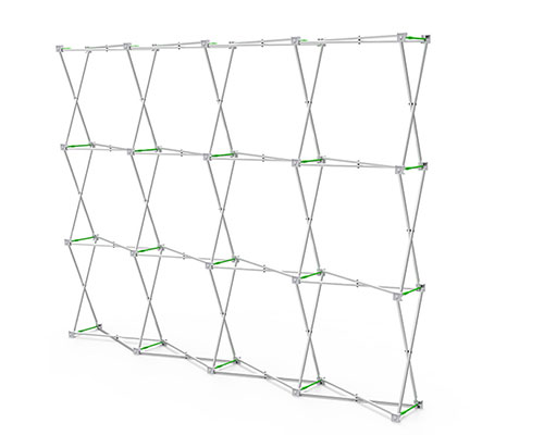 Storage case and frame parts for 10 Ft pop-up display