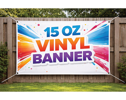 Vinyl Banner Printing Online Custom 15 Oz With Grommets